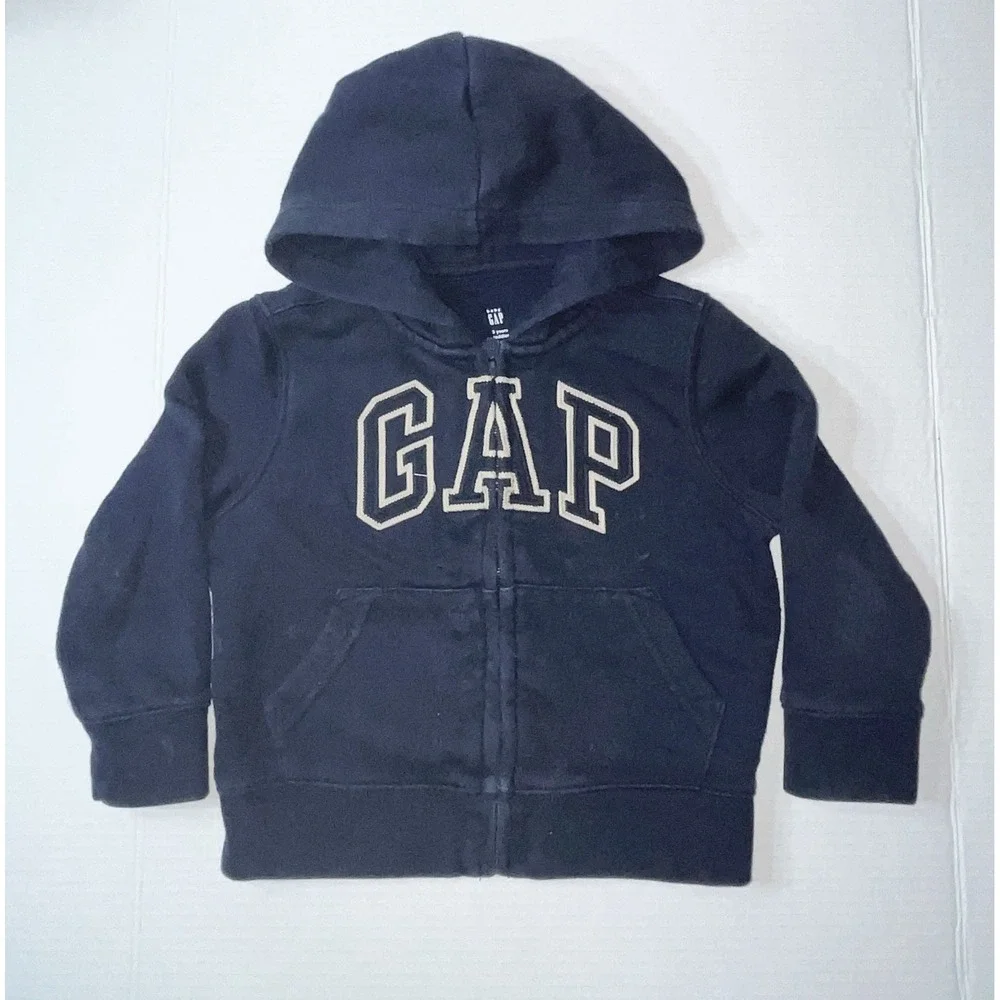 GAP Hoodie‎ Boys 3T Navy Blue Classic Vintage Mallsoft